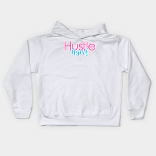 Hustle Hard Miami Vice Pink and Blue Kids Hoodie